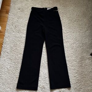 Abercrombie & Fitch Black Straight Leg Cut Out Pants
